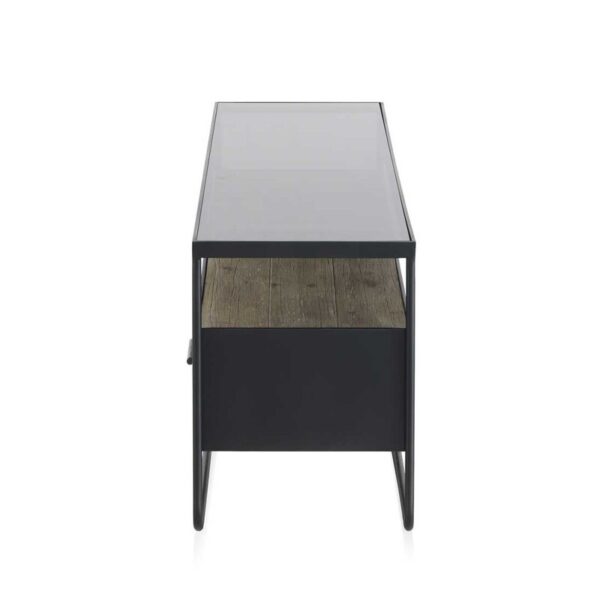 Mueble TV abeto y hierro