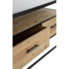Mueble TV abeto y hierro