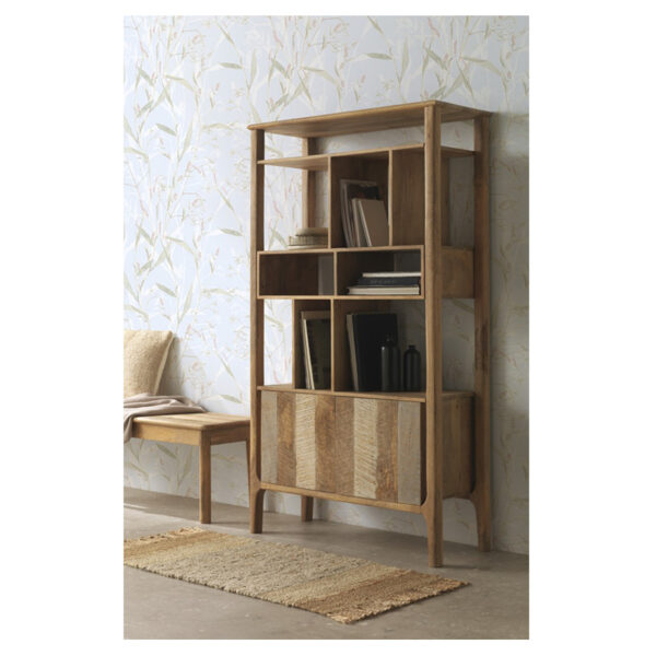 Librería madera Líneas