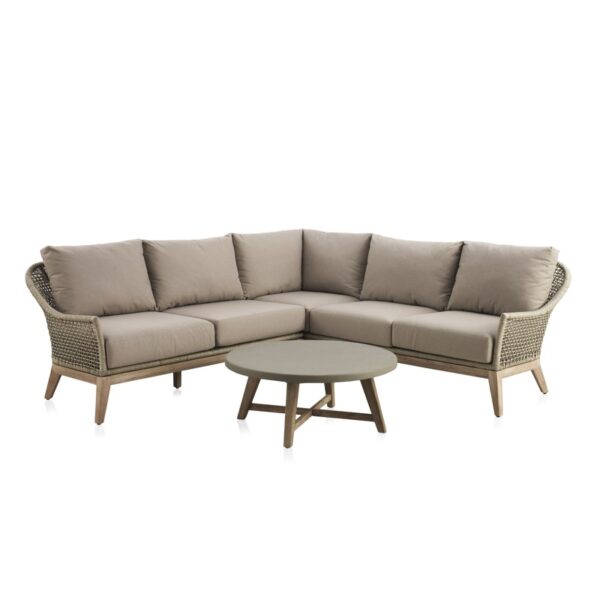 Rinconera Atesso madera y cuerda