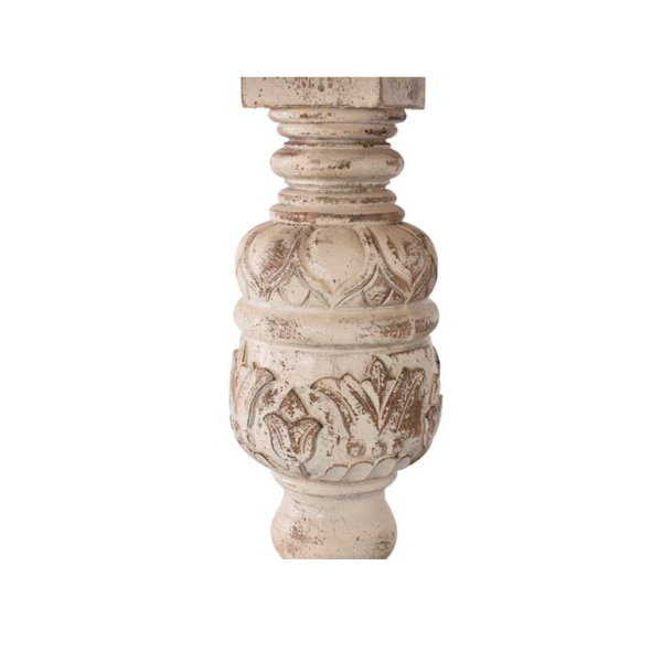 Mesa redonda pie tallado