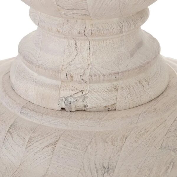 Mesa redonda blanco rozado