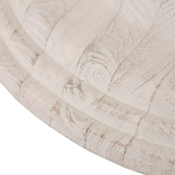 Mesa redonda blanco rozado