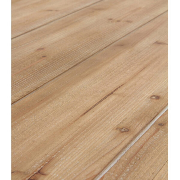 Mesa comedor madera y pizarra.