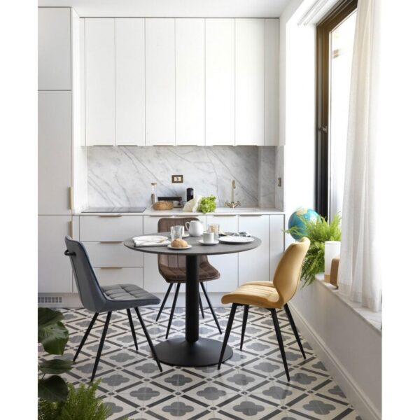 Mesa redonda cemento 100