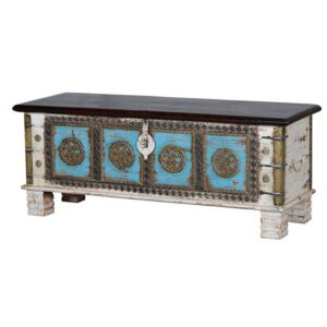 Baúl decorado azules