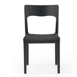 Silla negra madera de fresno