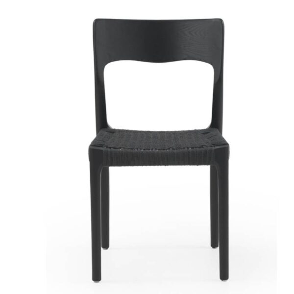 Silla negra madera de fresno