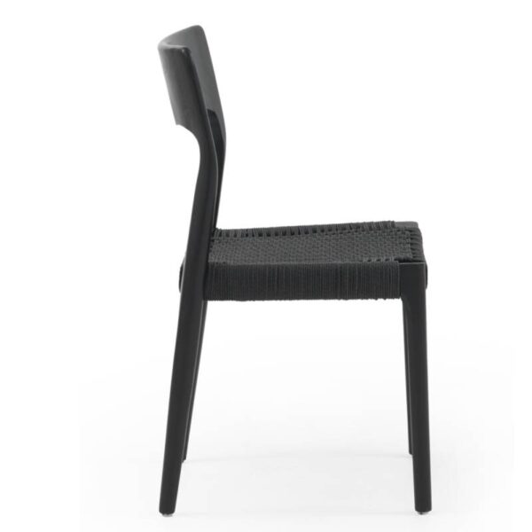 Silla negra madera de fresno