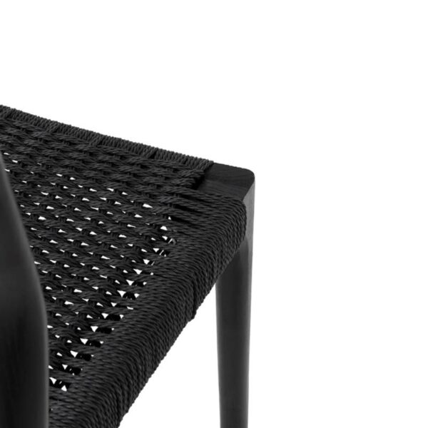 Silla negra madera de fresno