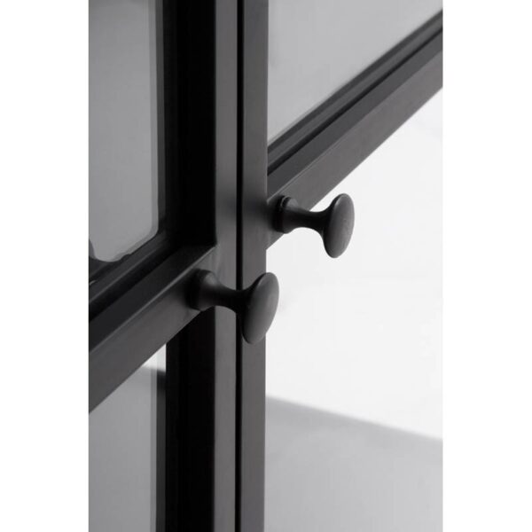 Vitrina metal y cristal