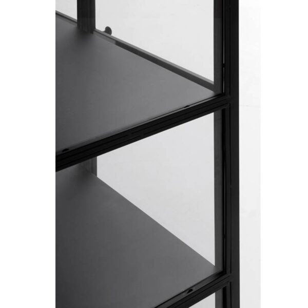 Vitrina metal y cristal 160