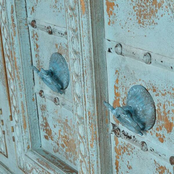 Aparador verde agua envejecido