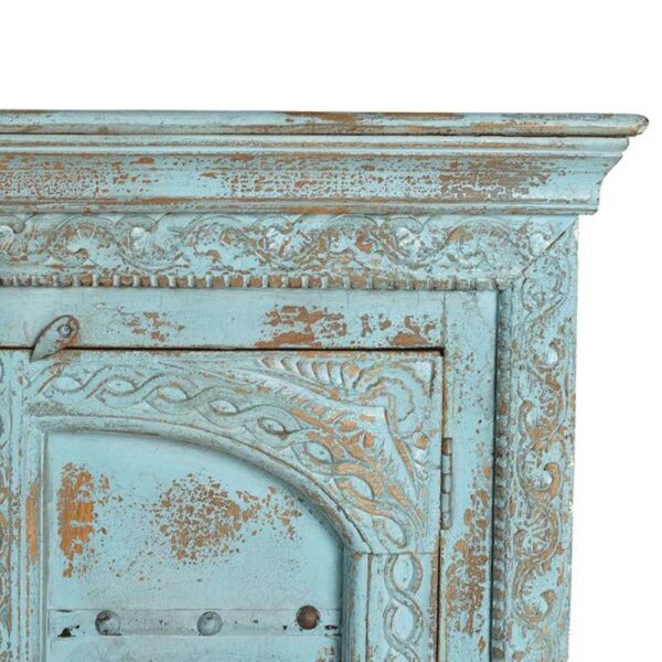 Aparador verde agua envejecido