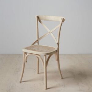 Silla aspa blanco rozado