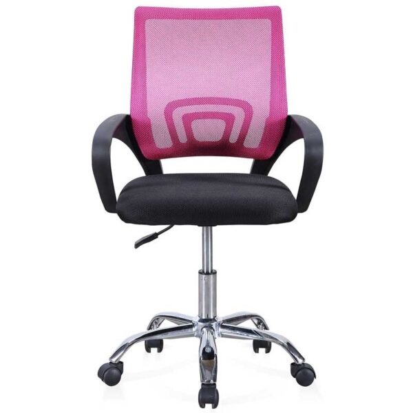 Silla oficina rosa